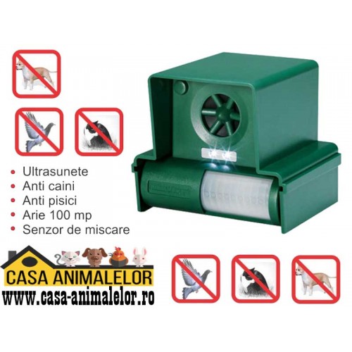 Animal Away PLUS - aparat cu ultrasunete anti caini, anti pisici, anti pasari